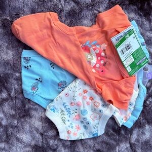 Gerber Baby Bodysuit Set - Orange, Blue, White